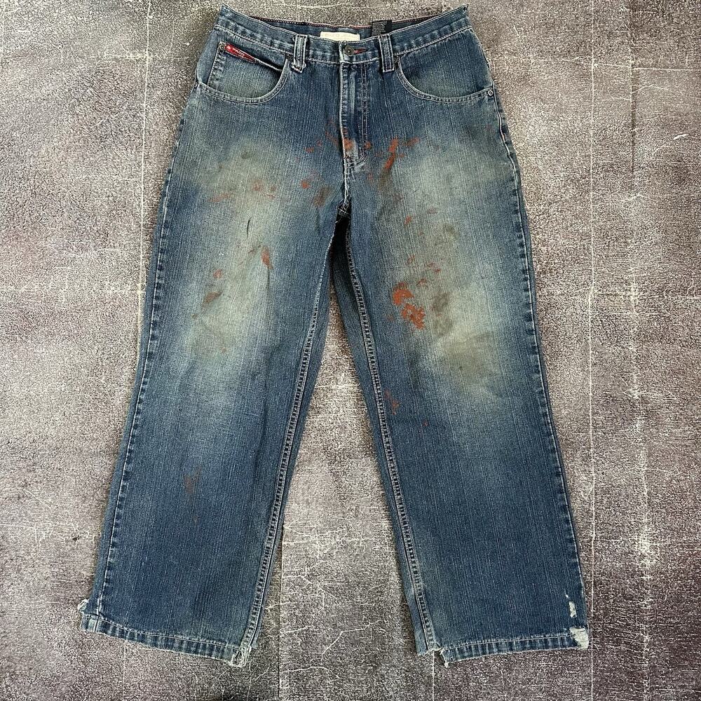 Men's Vintage Y2K Paco Jeans Wide Leg Baggy Distressed Skate Denim Sz 32 X 30